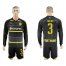 Dortmund #3 Joo Ho Away Long Sleeves Soccer Club Jersey