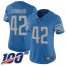 Nike Detroit Lions #42 Devon Kennard Light Blue Team Color Womens Stitched NFL 100th Season Vapor Untouchable Limited Jersey
