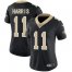 Nike New Orleans Saints #11 Deonte Harris Black Team Color Womens Stitched NFL Vapor Untouchable Limited Jersey