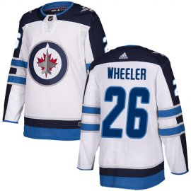Adidas Winnipeg Jets #26 Blake Wheeler White Road Authentic Stitched Youth NHL Jersey