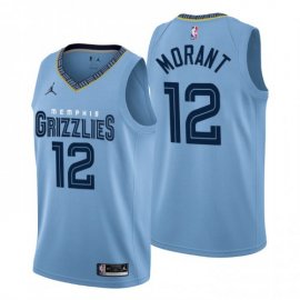 Nike Memphis Grizzlies #12 Ja Morant Mens 2022-23 Statement Edition NBA Jersey – Blue Mens