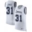 Nike Dallas Cowboys #31 Byron Jones White Mens Stitched NFL Limited Rush Tank Top Jersey