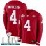 Nike San Francisco 49ers #4 Nick Mullens Red Super Bowl LIV 2020 Team Color Mens Stitched NFL Limited Therma Long Sleeve Jersey