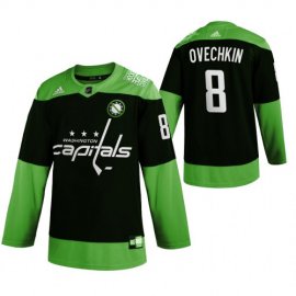 Washington Capitals #8 Alexander Ovechkin Mens Adidas Green Hockey Fight nCoV Limited NHL Jersey