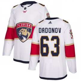Adidas Florida Panthers #63 Evgenii Dadonov White Road Authentic Stitched NHL Jersey