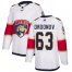 Adidas Florida Panthers #63 Evgenii Dadonov White Road Authentic Stitched NHL Jersey