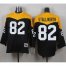 Mitchell And Ness 1967 Pittsburgh Steelers #82 John Stallworth Black/Yelllow Throwback Mens Stitched NFL Jersey