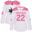 Adidas San Jose Sharks #22 Jonny Brodzinski White/Pink Authentic Fashion Womens Stitched NHL Jersey