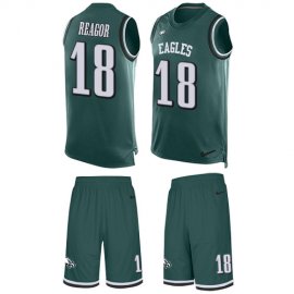 Nike Philadelphia Eagles #18 Jalen Reagor Green Team Color Mens Stitched NFL Limited Tank Top Suit Jersey
