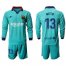 Barcelona #13 Neto Third Long Sleeves Soccer Club Jersey