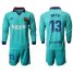 Barcelona #13 Neto Third Long Sleeves Soccer Club Jersey