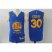 Golden State Warriors #30 Stephen Curry Record Breaking Season Exclusive 73 Wins Royal Swingman Jersey