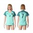 Womens Portugal #7 Ronaldo Away Soccer Country Jersey