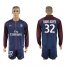 Paris Saint-Germain #32 Dani Alves Home Long Sleeves Soccer Club Jersey
