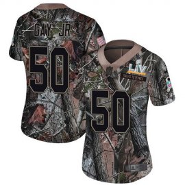 Nike Kansas City Chiefs #50 Willie Gay Jr. Camo Womens Super Bowl LV Bound Stitched NFL Limited Rush Realtree Jersey