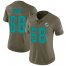 Nike Miami Dolphins #68 Robert Hunt Olive Womens Stitched NFL Limited 2017 Salute To Service Jersey