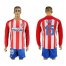 Atletico Madrid #15 Savic Home Long Sleeves Soccer Club Jersey