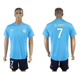 Marseille #7 Ocampos Away Soccer Club Jersey
