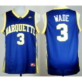 Marquette Golden Eagles 3# Dwyane Wade Navy Blue College Basketball NCAA Jerseys Cheap