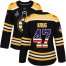 Adidas Boston Bruins #47 Torey Krug Black Home Authentic USA Flag Stanley Cup Final Bound Womens Stitched NHL Jersey