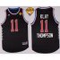 Warriors #11 Klay Thompson Black 2015 All Star The Finals Patch Stitched NBA Jersey