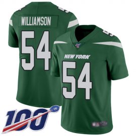 Nike New York Jets #54 Avery Williamson Green Team Color Mens Stitched NFL 100th Season Vapor Limited Jersey