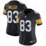Nike Pittsburgh Steelers #83 Heath Miller Black Alternate Womens Stitched NFL Vapor Untouchable Limited Jersey
