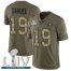 Nike San Francisco 49ers #19 Deebo Samuel Olive/Camo Super Bowl LIV 2020 Mens Stitched NFL Limited 2017 Salute To Service Jersey