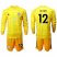 Leicester City #12 Ward Yellow Goalkeeper Long Sleeves Soccer Club Jersey
