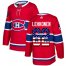 Adidas Montreal Canadiens #62 Artturi Lehkonen Red Home Authentic USA Flag Stitched NHL Jersey