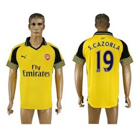 Arsenal #19 S.Cazorla Away Soccer Club Jersey