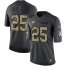Nike Kansas City Chiefs #25 Clyde Edwards-Helaire Black Mens Stitched NFL Limited 2016 Salute to Service Jersey