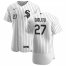 Chicago White Sox #27 Lucas Giolito Mens Nike White Home 2020 Authentic Player MLB Jersey
