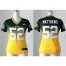 Nike Green Bay Packers #52 Clay Matthews Green/Gold Womens Stitched NFL Elite Fadeaway Fashion Jersey