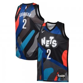 Cameron Johnson Brooklyn Nets Nike Youth 2023/24 Swingman Replica Jersey – City Edition – Black
