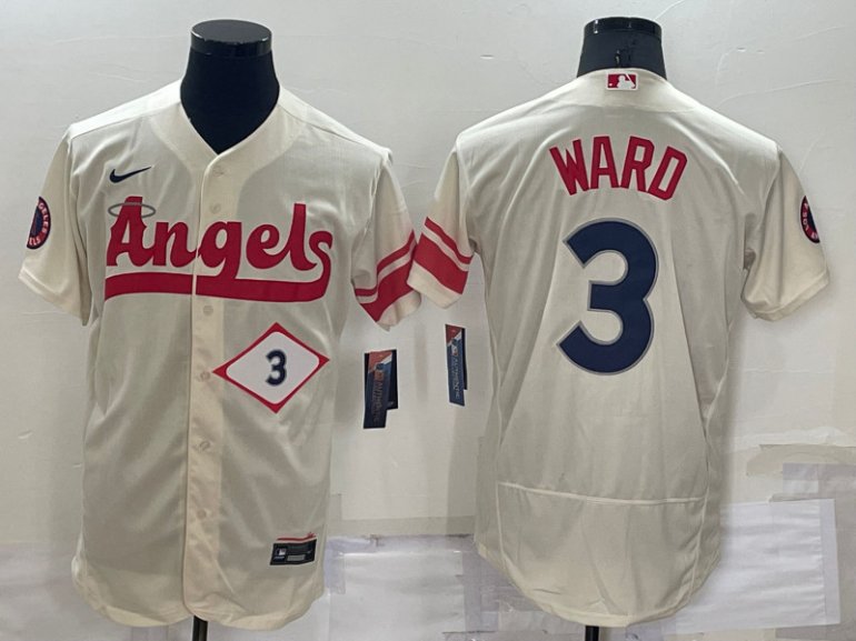 Angels 3 Taylor Ward Cream Nike 2022 City Connect Flexbase Jerseys Angels 3 Taylor Ward Cream Nike 2022 City Connect Flexbase Jerseys