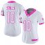 Nike Miami Dolphins #10 Kenny Stills White/Pink Womens Stitched NFL Limited Rush Fashion Jersey