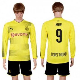 Dortmund #9 MOR Home Long Sleeves Soccer Club Jersey