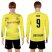 Dortmund #9 MOR Home Long Sleeves Soccer Club Jersey