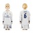 Real Madrid #6 Nacho Home Long Sleeves Kid Soccer Club Jersey