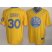 Golden State Warriors 30 Stephen Curry Yellow Revolution 30 Swingman NBA Jersey 2013 Christmas Style Cheap
