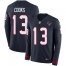Nike Houston Texans #13 Brandin Cooks Navy Blue Team Color Youth Stitched NFL Limited Therma Long Sleeve Jersey