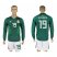 Mexico #19 O.PERALTA Home 2018 FIFA World Cup Long Sleeve Soccer Jersey
