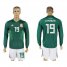 Mexico #19 O.PERALTA Home 2018 FIFA World Cup Long Sleeve Soccer Jersey