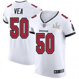 Tampa Bay Buccaneers #50 Vita Vea Mens Super Bowl LV Bound Nike White Vapor Elite Jersey