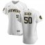 Milwaukee Brewers #50 Ray Black Mens Nike White Home 2020 Authentic Player MLB Jersey