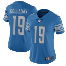 Nike Detroit Lions #19 Kenny Golladay Light Blue Team Color Womens Stitched NFL Vapor Untouchable Limited Jersey