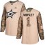 Adidas Dallas Stars #1 Gump Worsley Camo Authentic 2017 Veterans Day Stitched NHL Jersey
