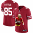 San Francisco 49ers #85 George Kittle Nike Team Hero Vapor Limited NFL Jersey Red