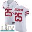 Nike San Francisco 49ers #25 Richard Sherman White Super Bowl LIV 2020 Mens Stitched NFL Vapor Untouchable Elite Jersey